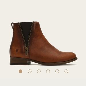 Frye Carly Zip Chelsea ankle boots